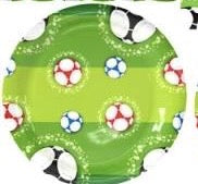 FOOTBALL PARTY DECORATION PACK (FOR SIX GUESTS)