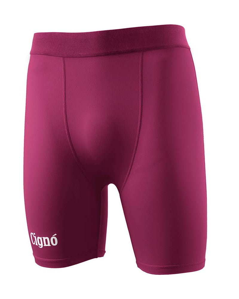 MAROON BASELAYER HALF TIGHTS