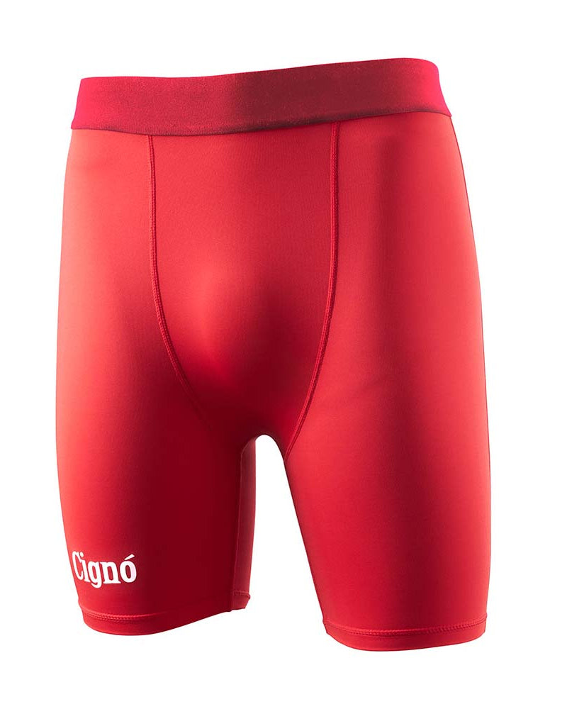 RED BASELAYER HALF TIGHTS