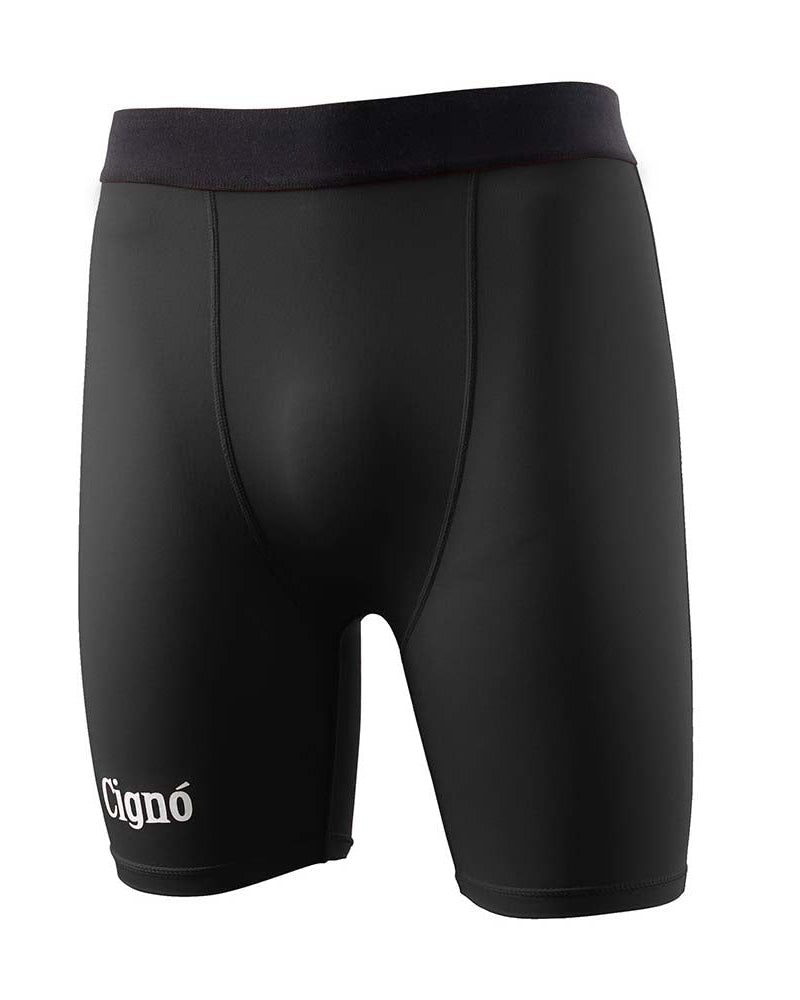BLACK BASELAYER HALF TIGHTS