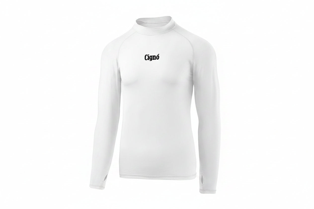 WHITE BASELAYER LONG SLEEVE TOP