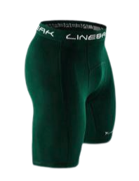 Green compression 2025 shorts mens