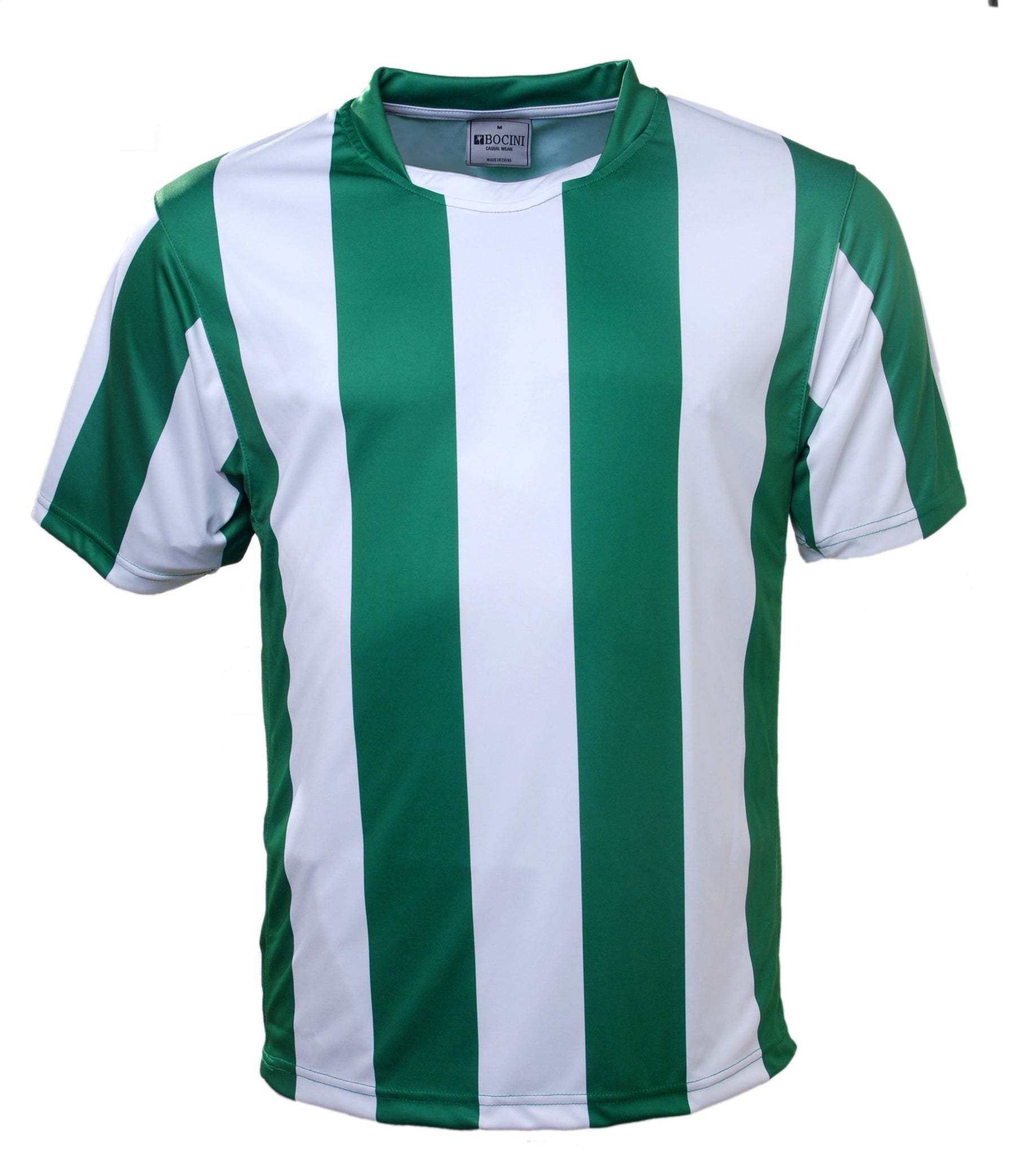 STRIPED FOOTBALL JERSEY ADULT GREEN/WHITE
